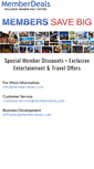 Mobile Screenshot of memberdeals.com